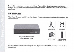 Notices Freebox 4K : découvrez les caractéristiques techniques, la consommation, les formats supportés, etc