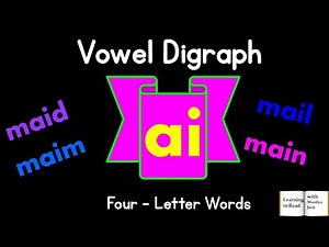 Vowel Digraph: 'ai' (four-letter words)