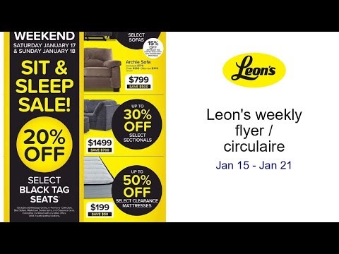 Leon's weekly flyer / circulaire Jan 15 - Jan 21