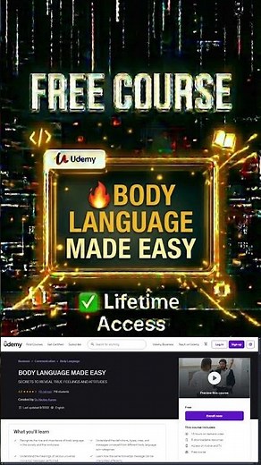 BODY LANGUAGE MADE EASY ✨ Free Udemy Course 2026 #onlinecourses