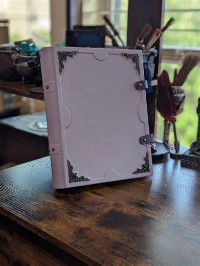 Lavender Handmade Leather 3-ring Binder With Set of Assorted Aged Pages. 8.5"x11". in Stock - Etsy