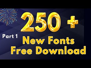 250+ Beautiful Fonts - FREE To Download | Professional Fonts Pack Free Download