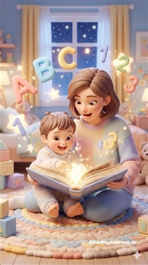 ABC & 123 Learning Song for Kids | Teach Toddlers to Love Books | 🥰📖 #abcd #kidsshorts