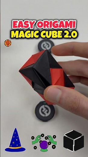 Origami Easy Paper Fidget Toys Magic Cube Craft Tutorial #papertoy #origami #origamicraft #shorts