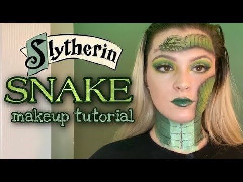 🐍 SLYTHERIN SNAKE 🐍 makeup tutorial