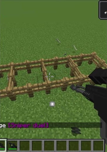 Sniping mob in minecraft 🔫🔫 #minecraft #shorts