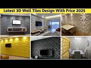 Modern 3D Living Room Wall Tiles Design With Price 2025 || 3D Wall Tiles Design || 3D Tiles