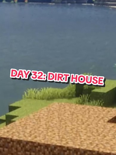 Dirt House Build Challenge in Minecraft