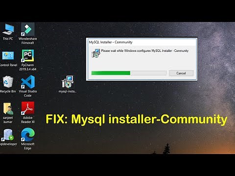 FIX : Please Wait While Windows Configures MYSQL Installer Community Problem