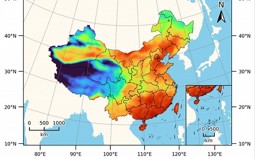 百行代码用 Matplotlib 和 Cartopy 画中国地图