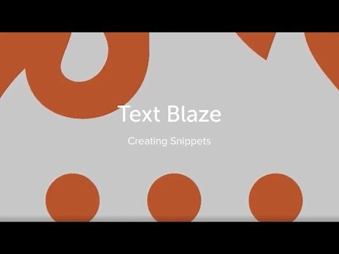 How to create Snippets with Text Blaze