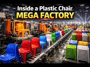 Inside a Plastic Chair Mega Factory | Mass Production at Full Speed