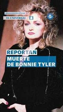 Fallece Bonnie Tyler a los 75 años, según reportes #shorts