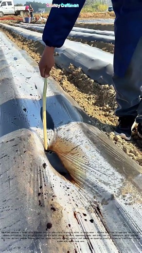 Poking Holes for Growth: How Farmers Fuel Tobacco Seedlings with Fertilizer