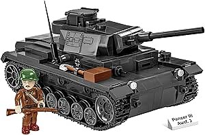 COBI Historical Collection WWII Panzer III Ausf. J Tank Building Set, 590 Pieces