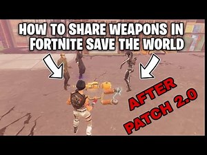 How To Share Items AFTER PATCH in Fortnite Save The World Duplication Glitch
