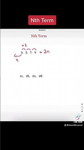 Nth Term of a sequence