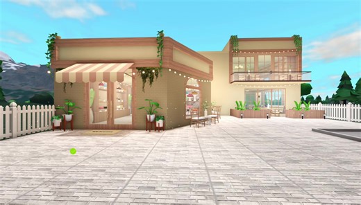 Terimakasih kak @ein sudah joki build diaku. Ini adalah bentu cafe aku yang lama, tapi banyak yg ku ubah dari warna dan interiornya. Kak ein minta ada taman kecil dengan air terjun dibelakang dan untuk lt2 dijadikan dapur personal buat bikin orderan kue. Tgl build lupa hahhaa #jokioxburg #bloxburgbuild #bloxburgbuilds #openjoki