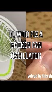 the best way to fix a broken oscillating issue on a cheap fan 😆