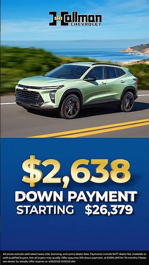 Drive The 2025 Chevy Trax 2RS For $419 A Month