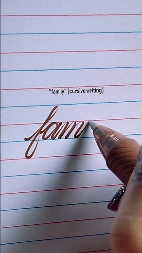 “family” in cursive writing