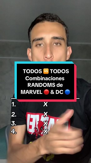 Combinaciones Aleatorias de Personajes de Marvel y DC