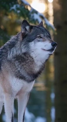Powerful Wolf Sound in Forest 🐺🌲❄️