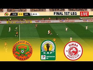 🔴RS BERKANE vs SIMBA SPORT FINAL 1st LEG ⚽ CAF CONFEDERATION CUP 24/25 ⚽ Football Gameplay HD