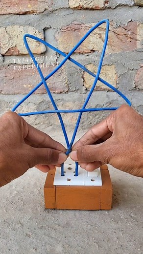 1.4M views · 2.4K reactions | What will happen? Crazy Electric experiment. Do Not Try. #science #experiment #short #reelsvideoシ #electrical #electricity | Triangular Experiment | Facebook