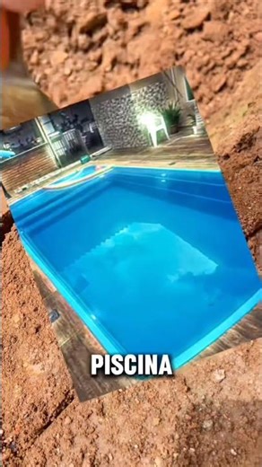 Making a swimming pool in my backyard with a spoon #kids