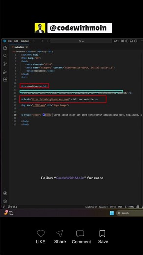 HTML Tags Explained: Why We Use Each Tag! 🏷️ #HTML #WebDev