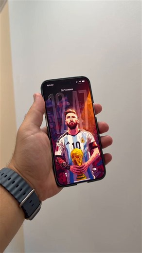 ⚽ Lionel Messi Spatial Scene ✨A wallpaper worthy of a champion.Would you set this on your Lock Screen? 👀#wallspace #messi #spatialscene #wallpaper