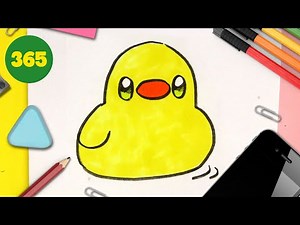 HOW TO DRAW A CUTE DUCK STEP BY STEP