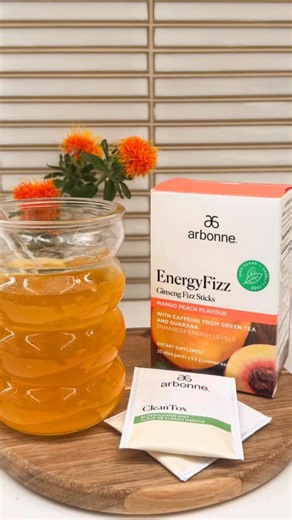 Arbonne International on Instagram: "Cheers to 46 years with a Tizzy! 💛 Last chance to celebrate with us and get a FREE CleanTox Herbal Detox Tea with any purchase of EnergyFizz! Limited time only. While supplies last."