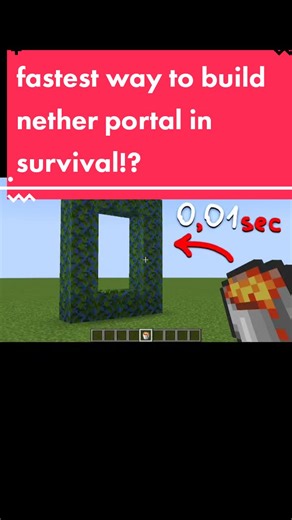 How to Build a Nether Portal in Survival | Minecraft Tutorial