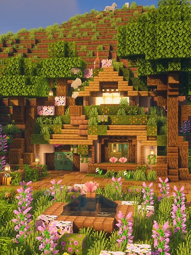 Cozy Hobbit Hole Building Tutorial in Minecraft