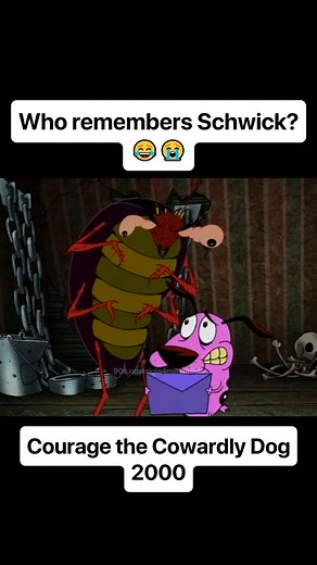 427K views · 2.7K reactions | Schwick was an absolute menace  Courage the Cowardly Dog - S2, E2, P2, "Courage in the Big Stinkin' City" (2000) _________________________________________ Follow for more nostalgic content! Daily uploads. Thanks for being here. 凉❤️ . . . #nostalgia #millennials #90s #1990s #2000s #00s #couragethecowardlydog #cartoonnetwork #cartoon | 90s.nostalgia4millennials | Facebook