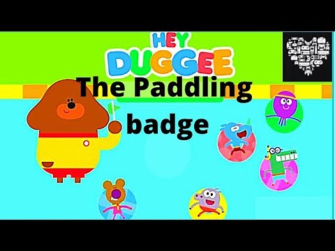 HEY DUGGEE Cbeebies play time THE PADDLING BADGE fun and educational gameplay for kids videos