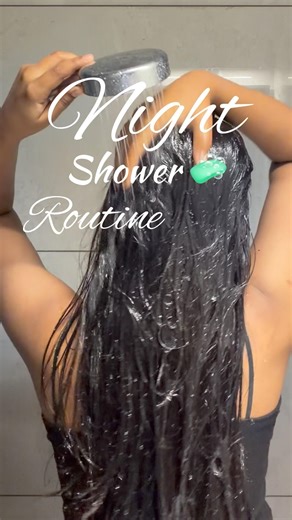 Night shower routine 🎀 #ytshorts #showerroutine #viralshorts #nightcore