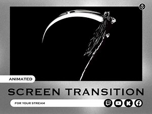 Grim Reaper Scythe of Death Scene Stinger Transition for Streaming on Twitch, Youtube, Facebook Gaming, Kick - Etsy