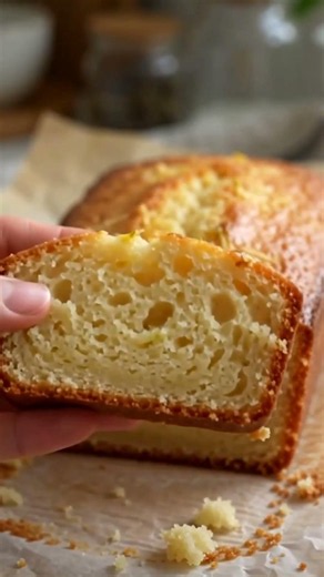 🍋 Healthy Lemon Yogurt Cake – Soft, Moist & Naturally Sweet! 💛