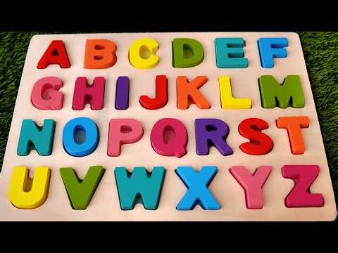 Learn ABC Puzzle | Find Alphabet Letters With Toys! Learn Colors🔴🟠🟡🟢🔵