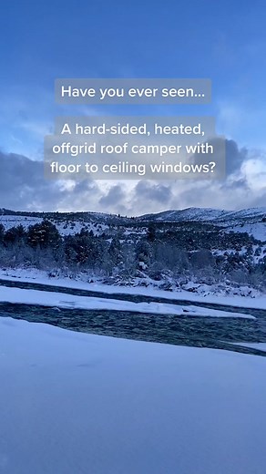 Red Tail Skyloft: Off-Grid 4 Season Teardrop Camper on Roof