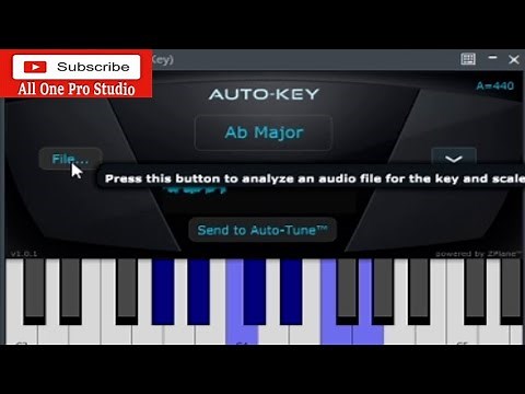 Easy Way To Find Key And Scale For Auto-Tune Pro - How To Use Auto-Key