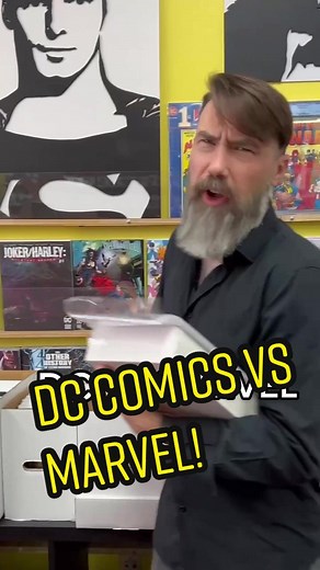 DC vs. Marvel 🤔 #dccomics #marvelcomics #batman #ironman #superman #spiderman #comicbookshop