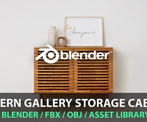 ArtStation - Modern Gallery Storage Cabinet | Resources