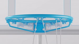 Stainless Steel Pool Basketball Hoop Poolside, Adjustable Swimming Pool Basketball Goal with 32 Inch Shatterproof Backboard, Poolside Water Basketball Hoop, 2 Balls & Pump Included (32in Pool Hoop)