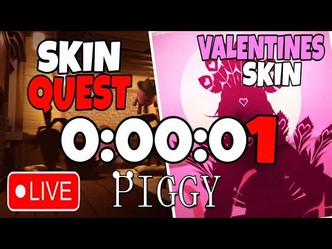 [🔴LIVE] PIGGY SKIN QUEST + VALENTINES SKIN COUNTDOWN!!! (Piggy Update Countdown)