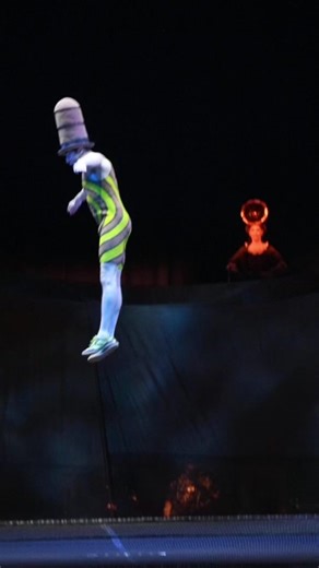 Air time 🕊️ #cirquedusoleil #kurios #trampoline #acrobatics