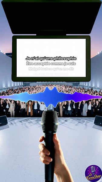 La version karaoké de « Ma philosophie » - Amel Bent 🎤 #karaokechallenge #teleprompterchallenge #karaoké #chant #amelbent